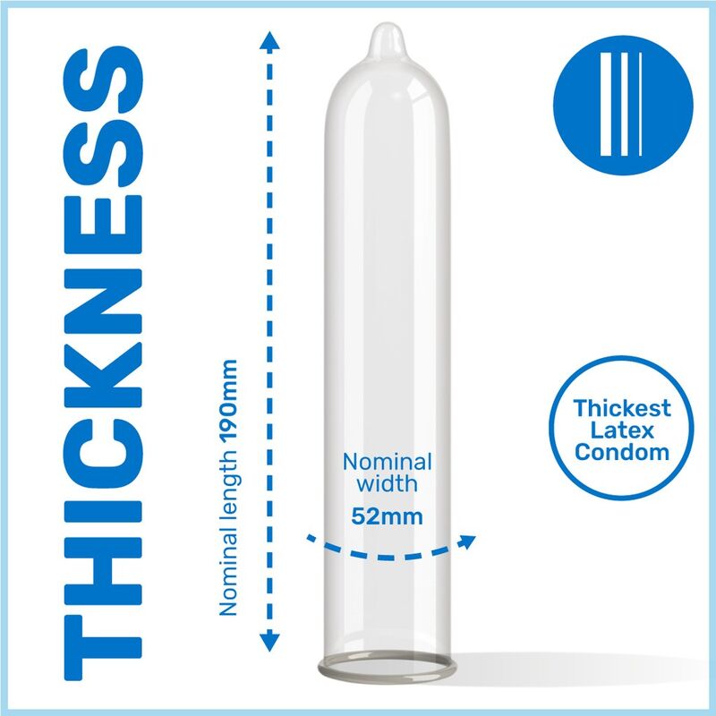 Extra Thick Condoms - 12 Pack