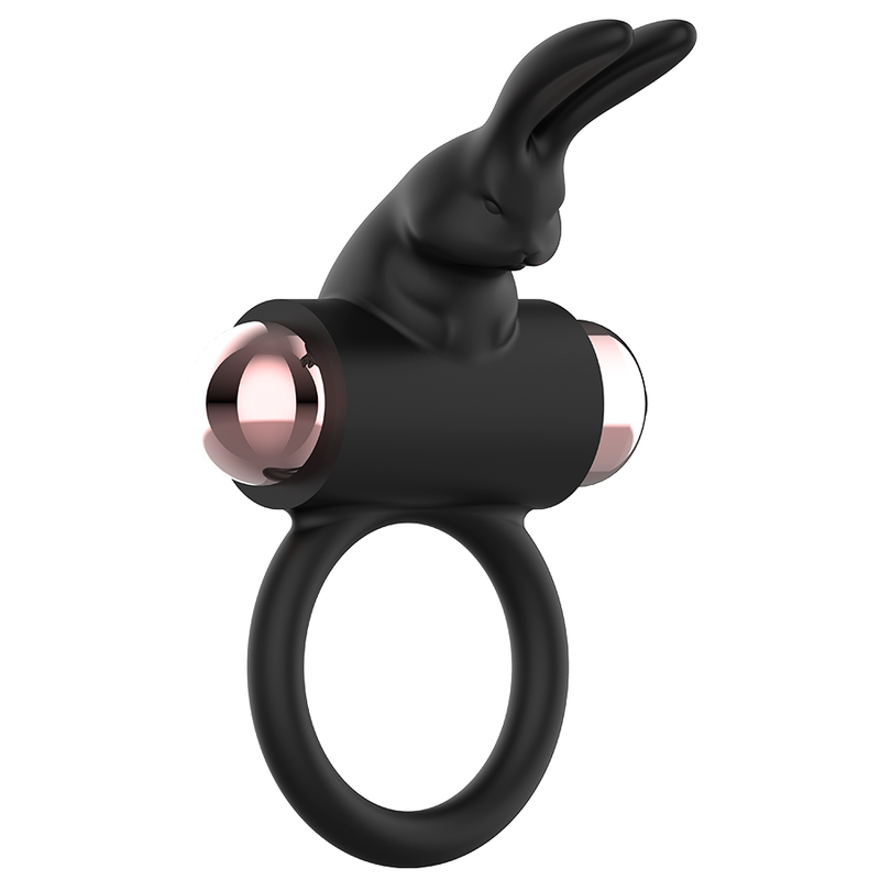 Vibrating Cock Ring in Black & Gold