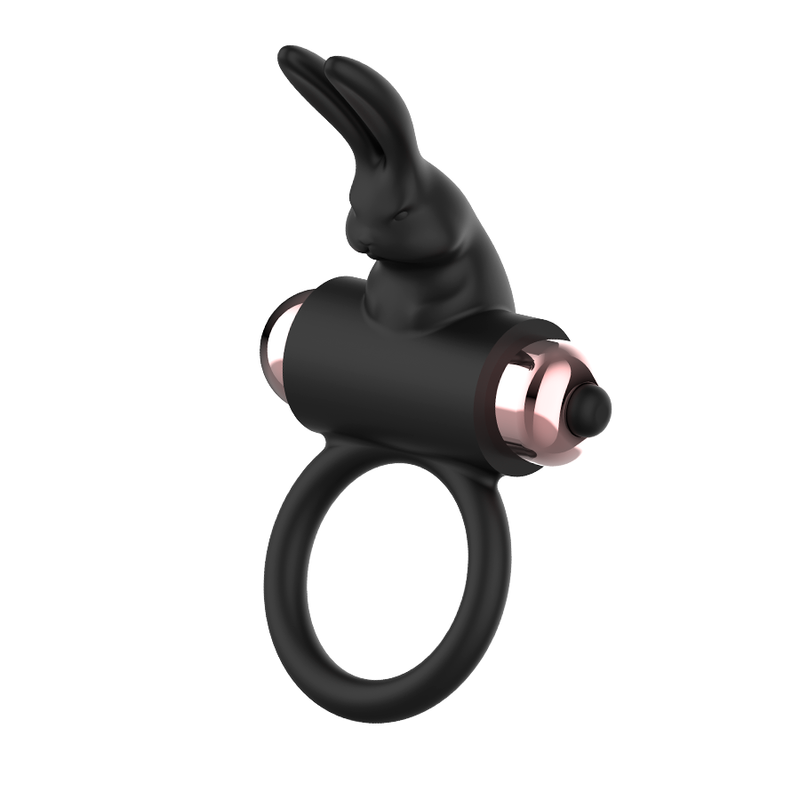 Vibrating Cock Ring in Black & Gold