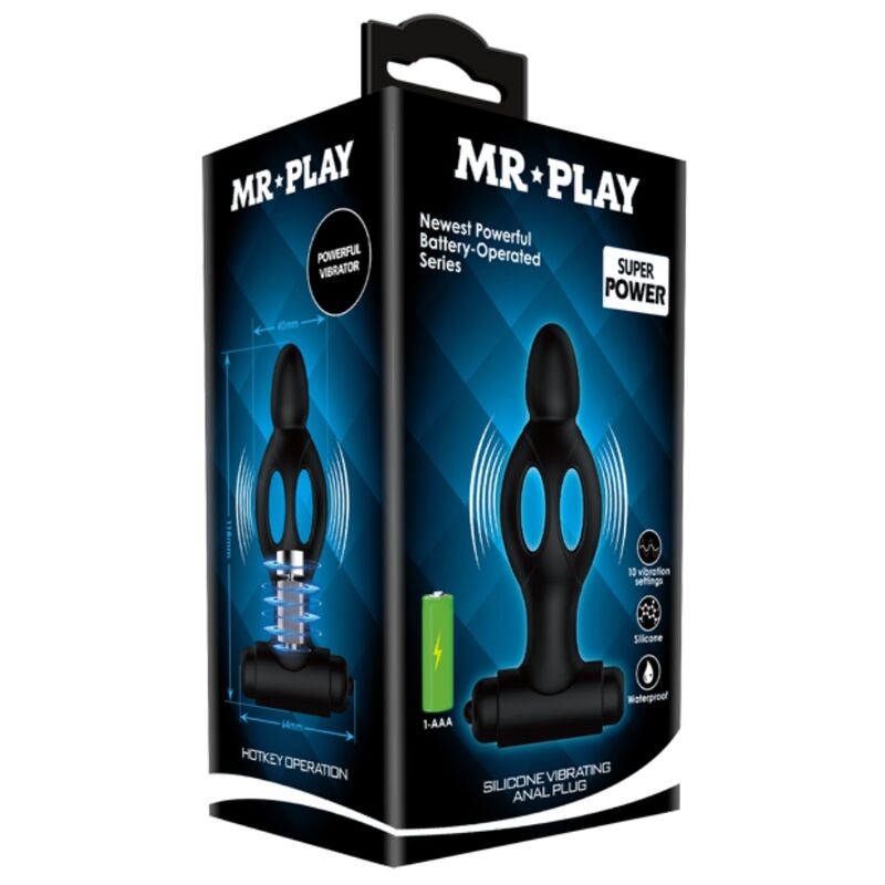 Vibrating Silicone Anal Plug