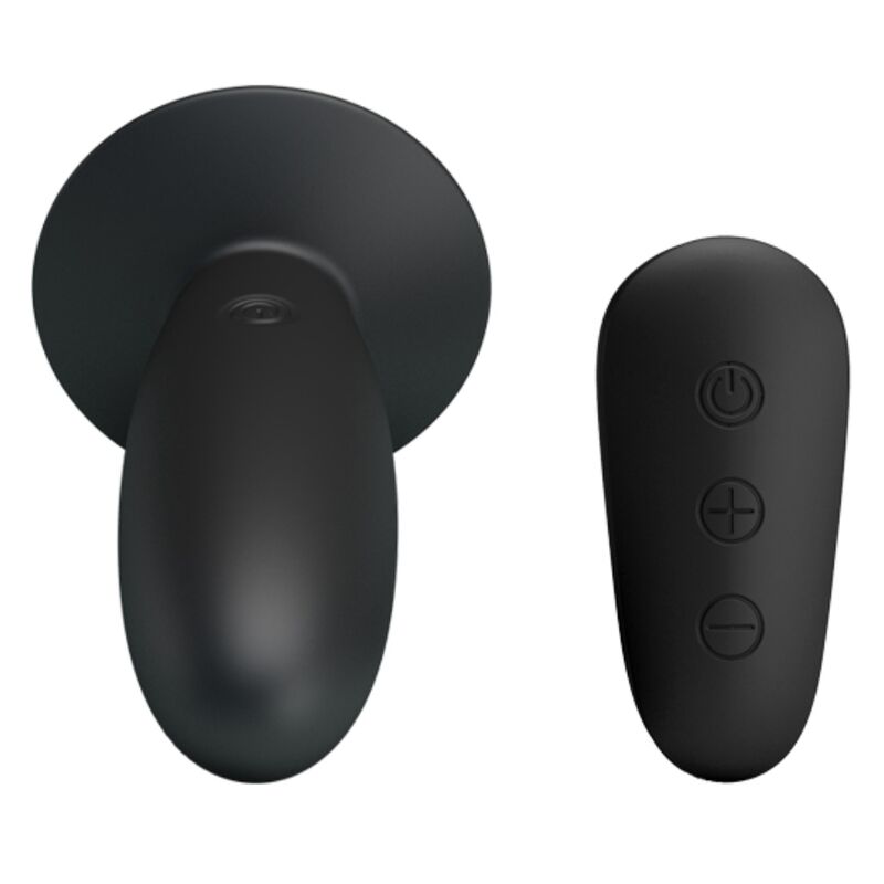 Remote Control Vibrating Anal Plug - Black