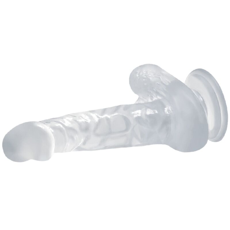 Realistic 16.7cm Suction Cup Dildo - Transparent