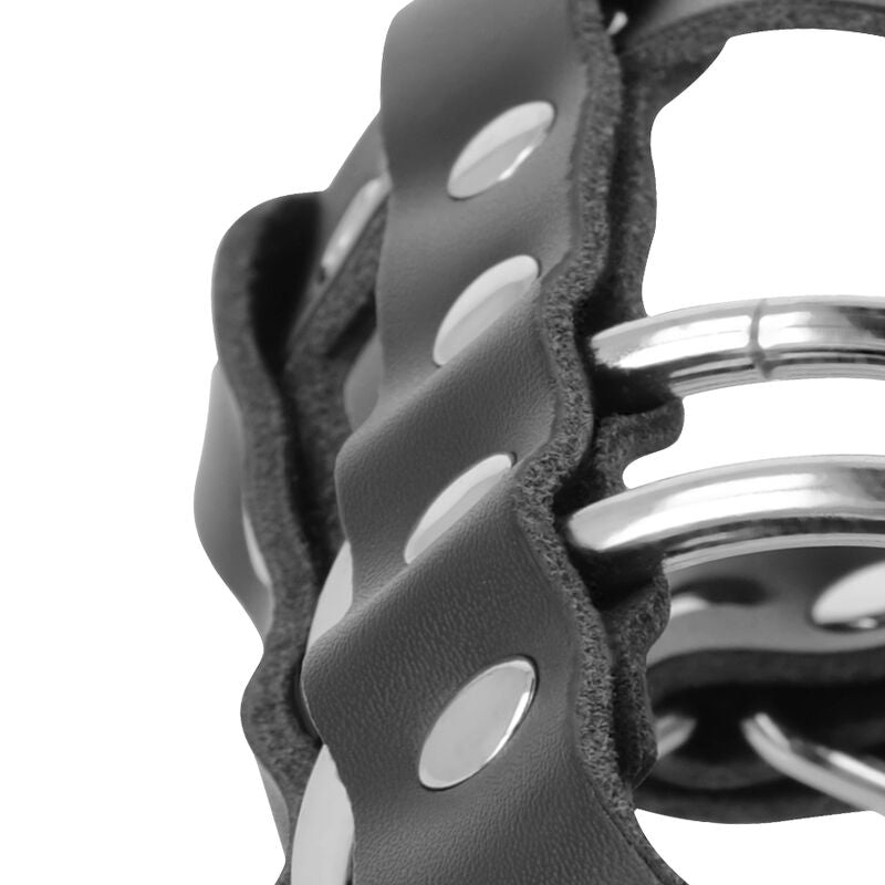 Premium Leather Chastity Cage with Lock