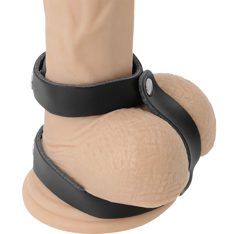Adjustable Leather Cock & Ball Ring