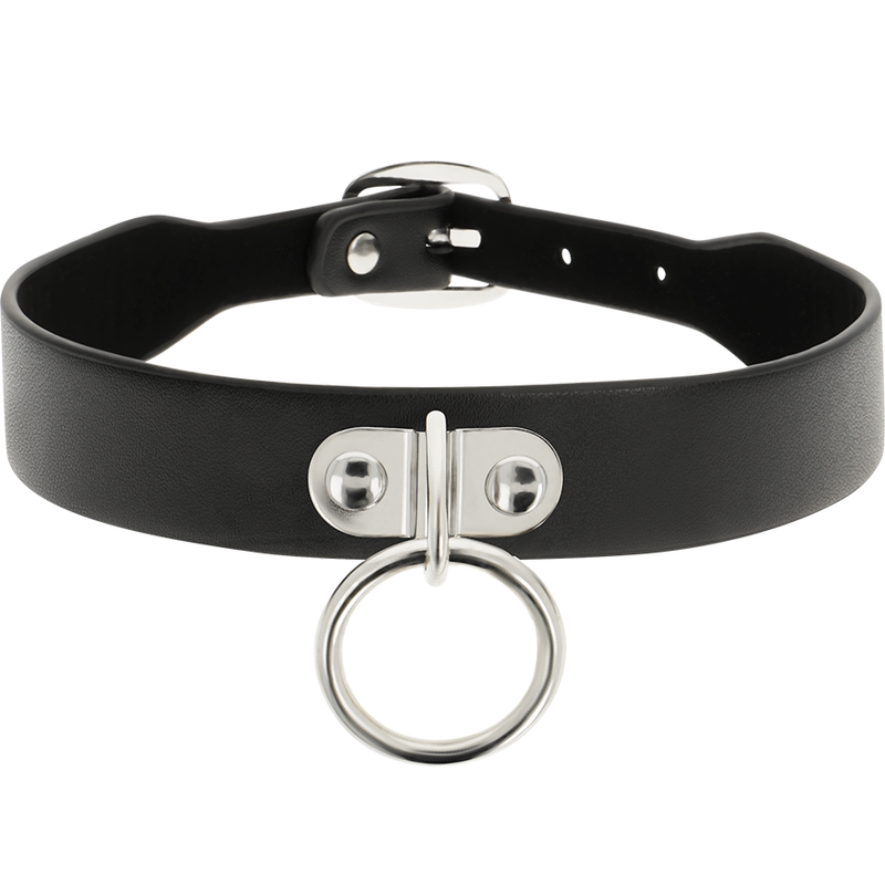 Vegan Leather Bondage Collar Necklace