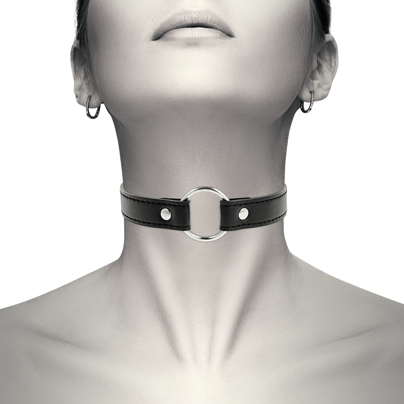 Vegan Leather Bondage Collar