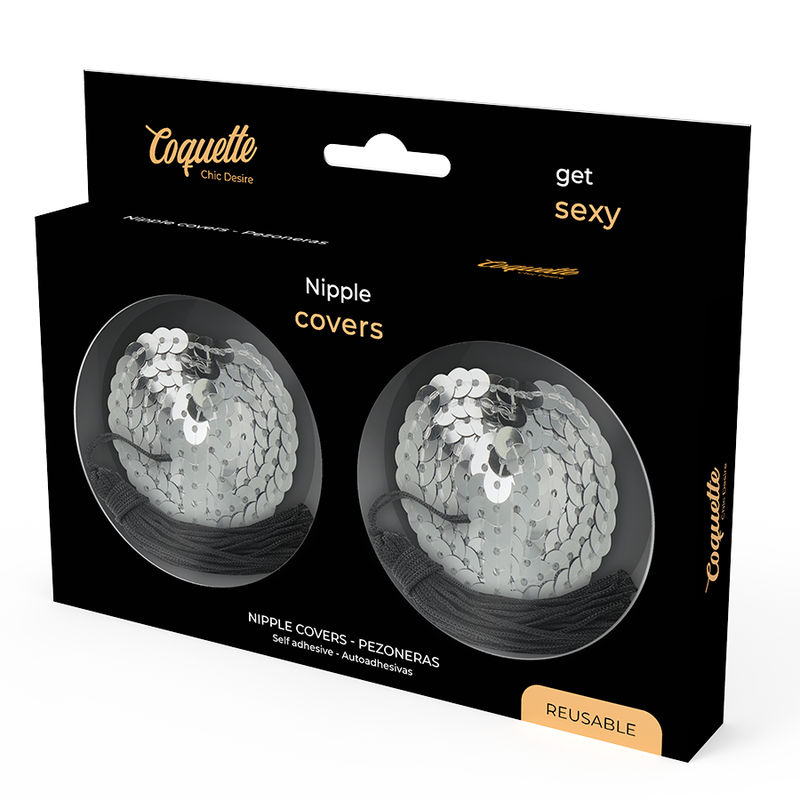 Seductive Silver Nipple Covers