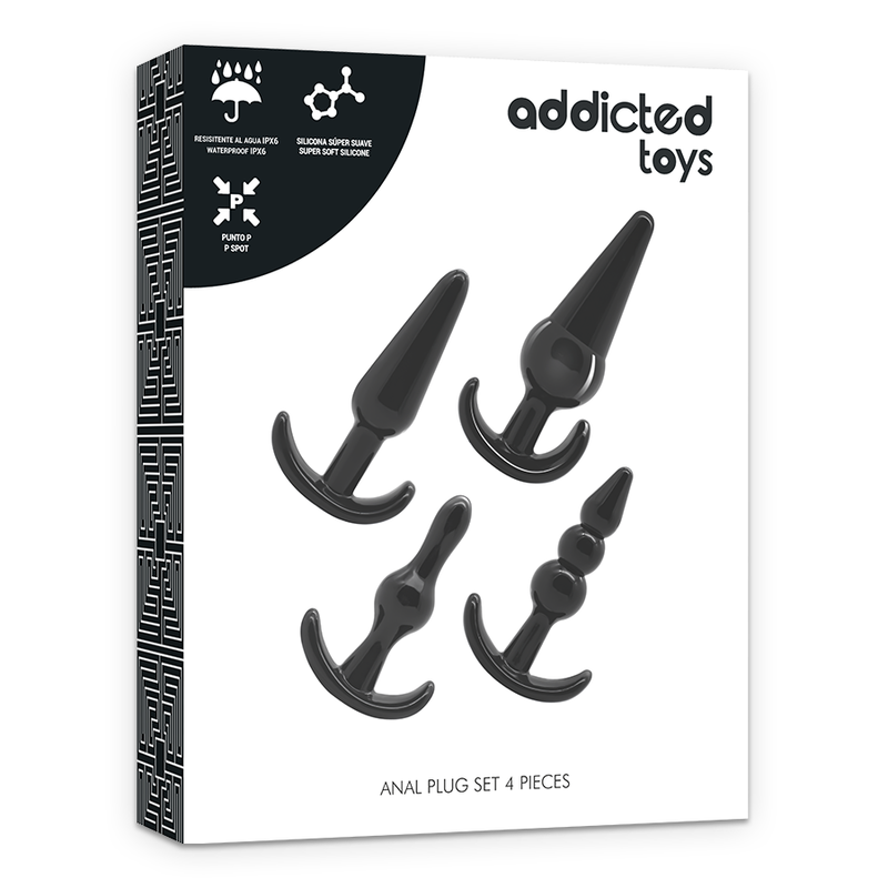 Premium Set of 4 Graduated Anal Plugs