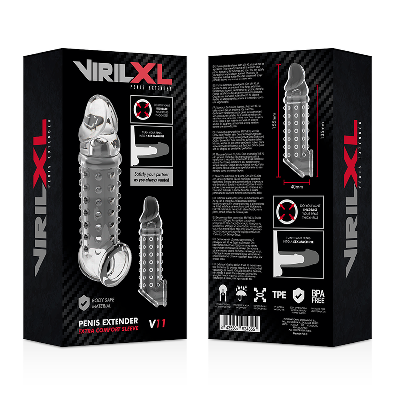 Transparent V11 Penis Extension Sheath