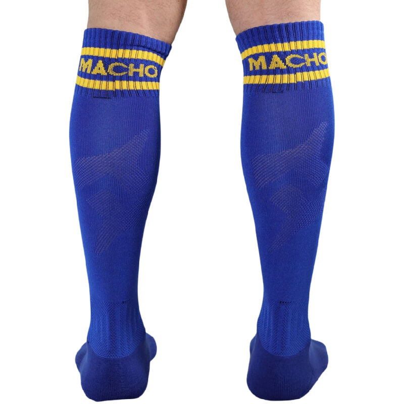 Sensual Blue Thigh-High Lingerie Socks