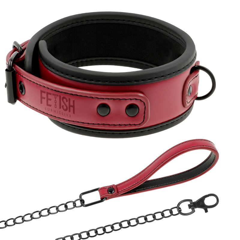 Neoprene Chain Bondage Collar Necklace