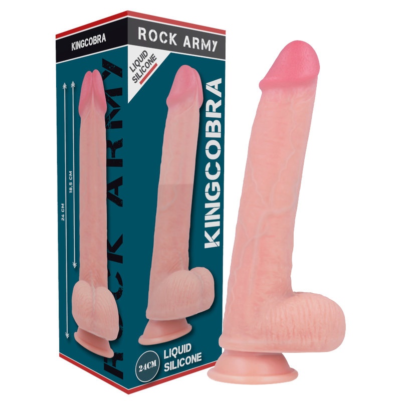 Premium Kingcobra Silicone Dildo 24cm