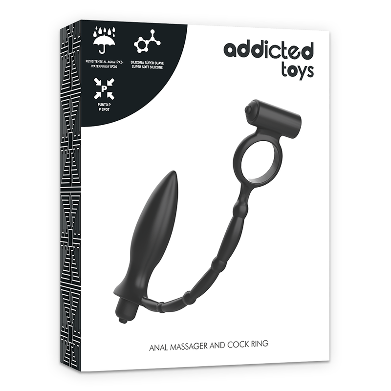 Vibrating Anal Plug With Pleasure Ring