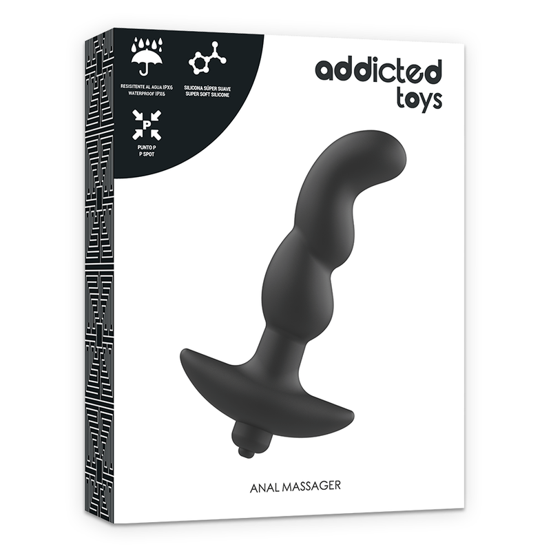 Black Vibrating Anal Massager Model 2