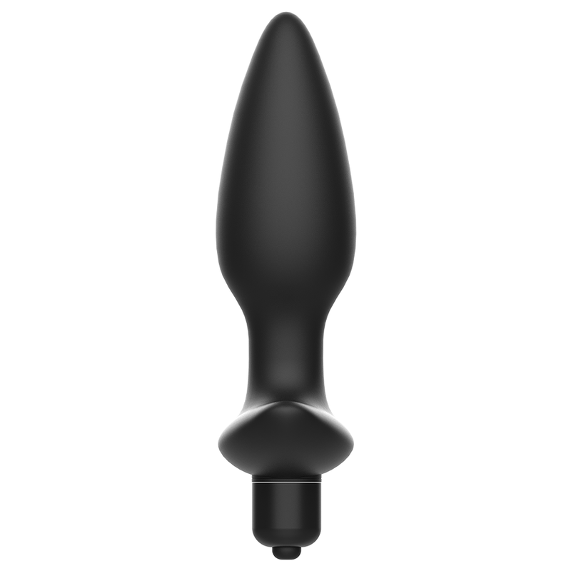 Black Vibrating Anal Plug Massager