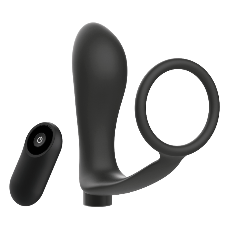 Anillo para el Pene y Plug Anal con Control Remoto Recargable