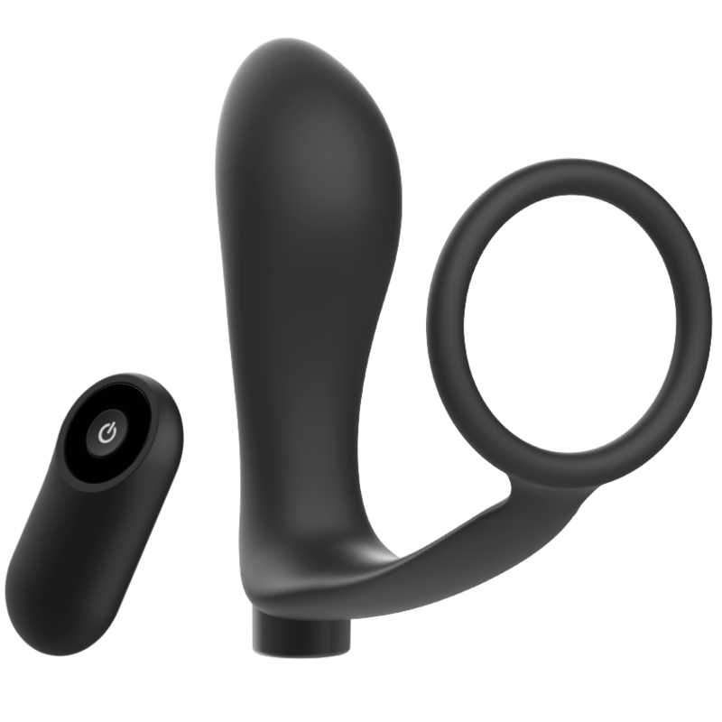 Anillo para el Pene y Plug Anal con Control Remoto Recargable
